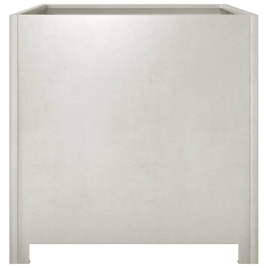 Jardinière acier inoxydable argent 50 x 50 x 50 cm - PANGIVO - Image 5