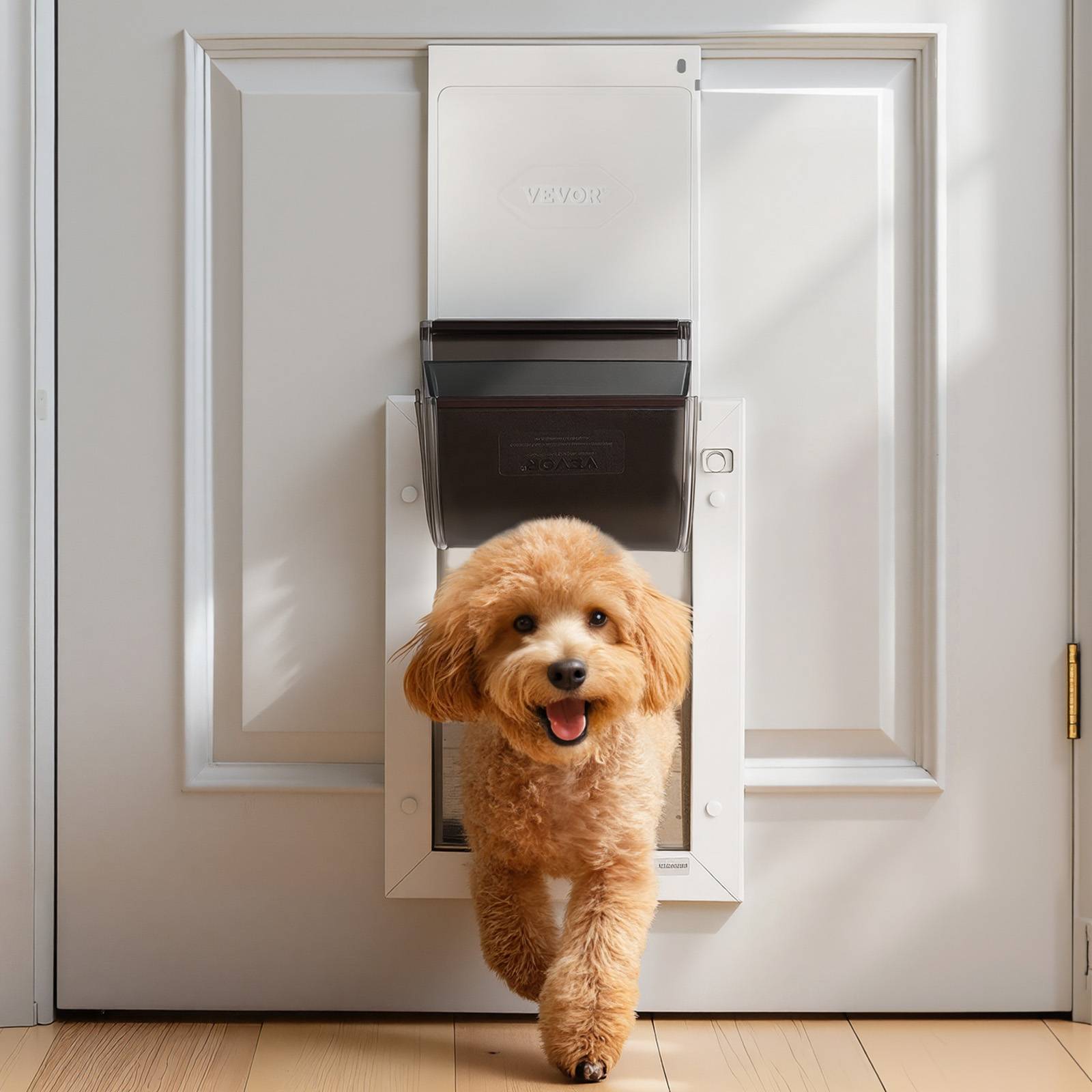 Vevor - VEVOR Porte pour Chien et Chat Chatière à Triple Rabat Magnétique Taille M - Image 8