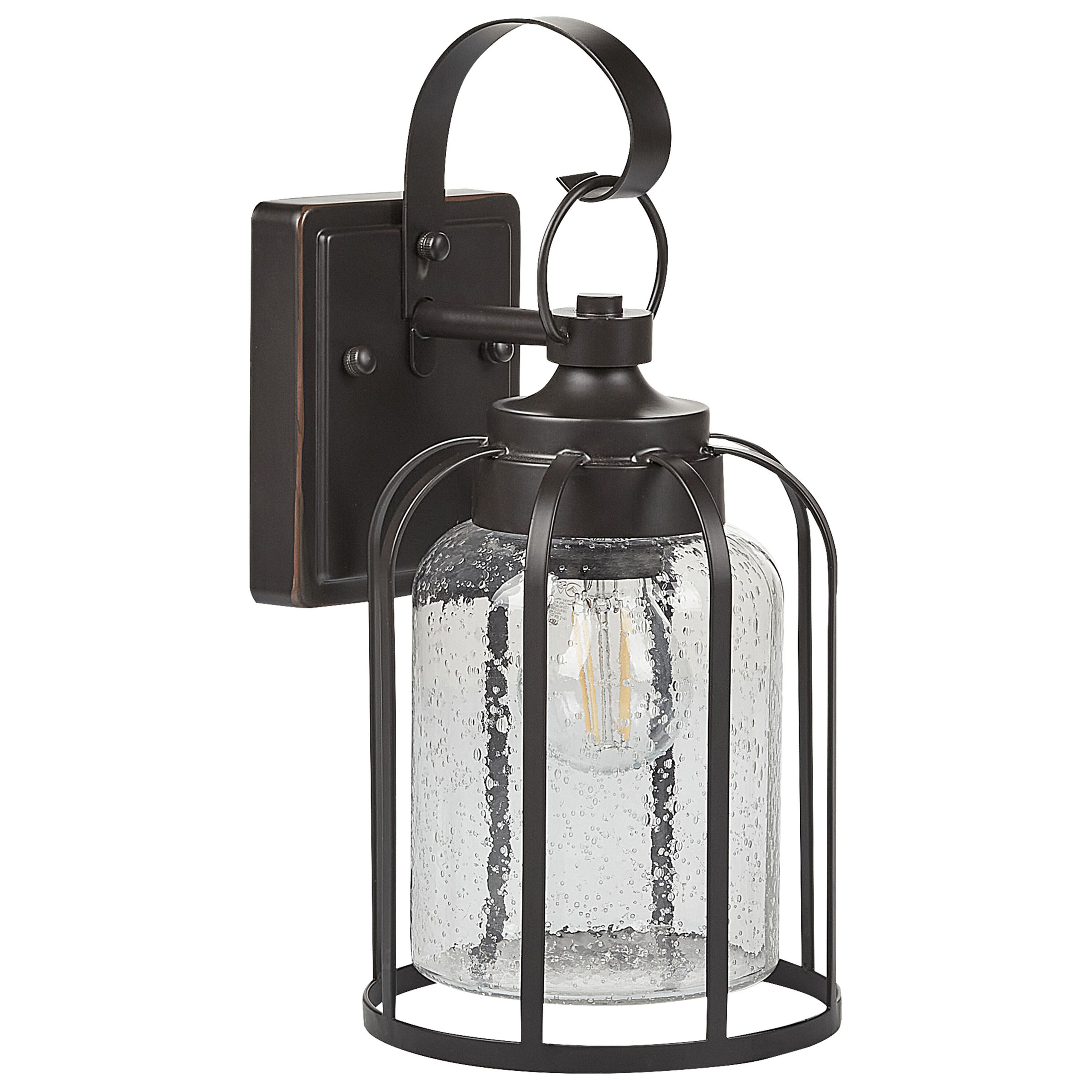 Beliani - Lampe murale pour l'extérieur Métal Noir WOOLER - Beliani - Imagen 2