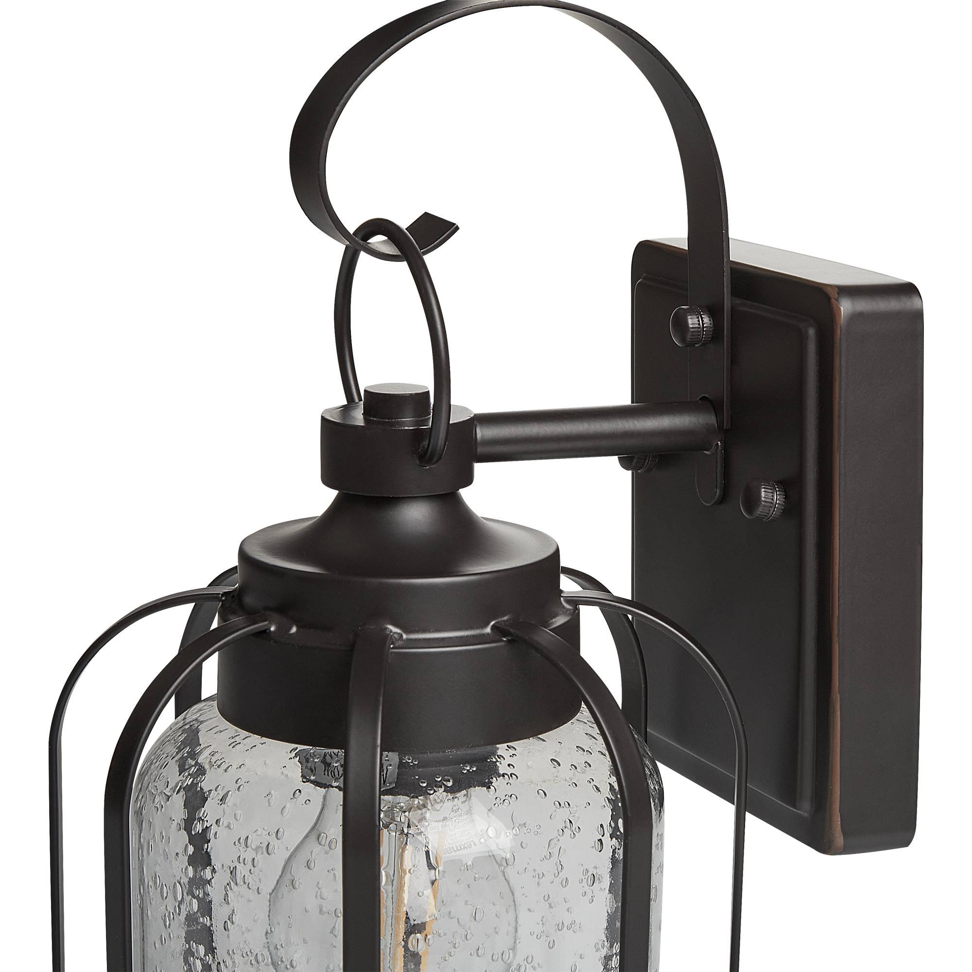 Beliani - Lampe murale pour l'extérieur Métal Noir WOOLER - Beliani - Imagen 6