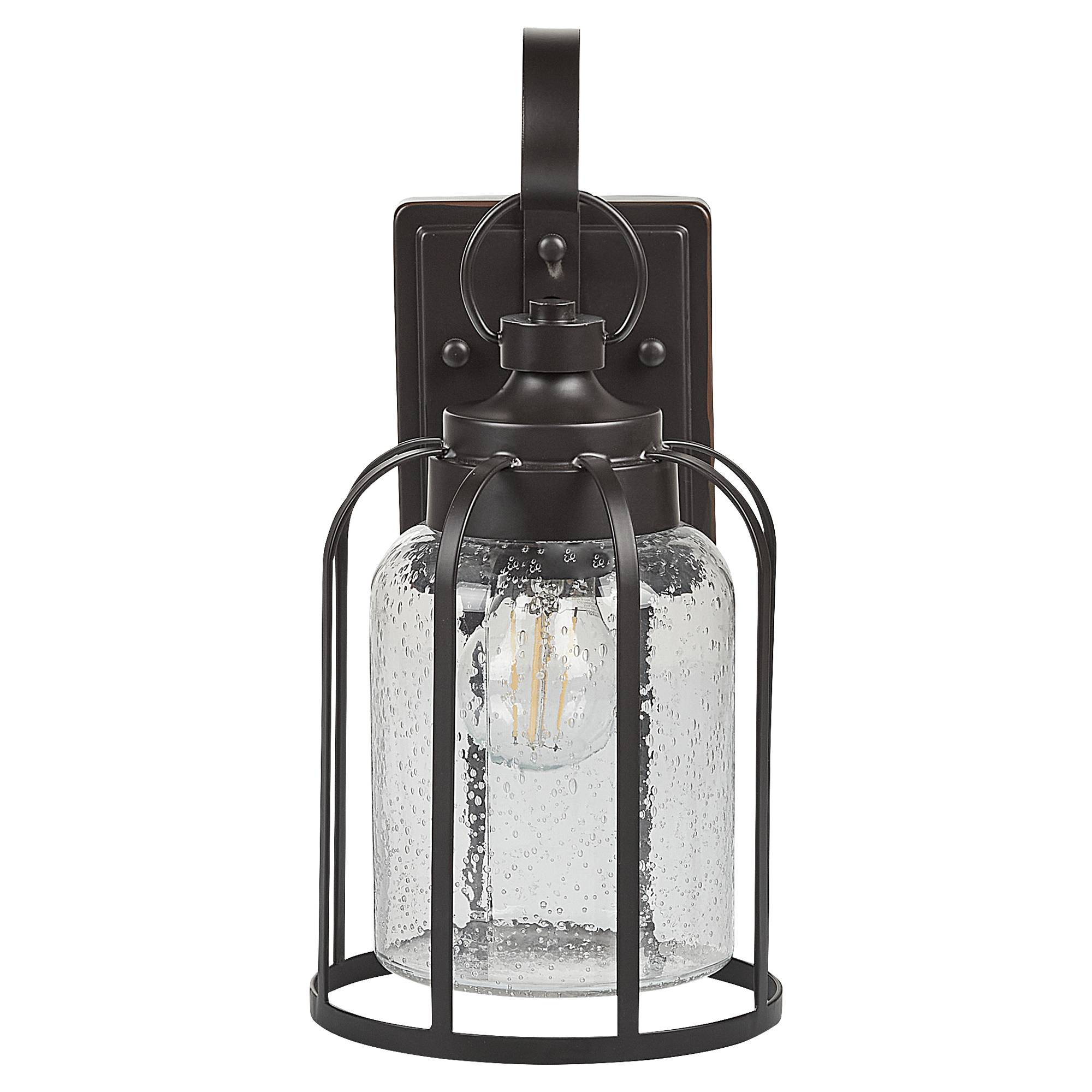 Beliani - Lampe murale pour l'extérieur Métal Noir WOOLER - Beliani - Imagen 4