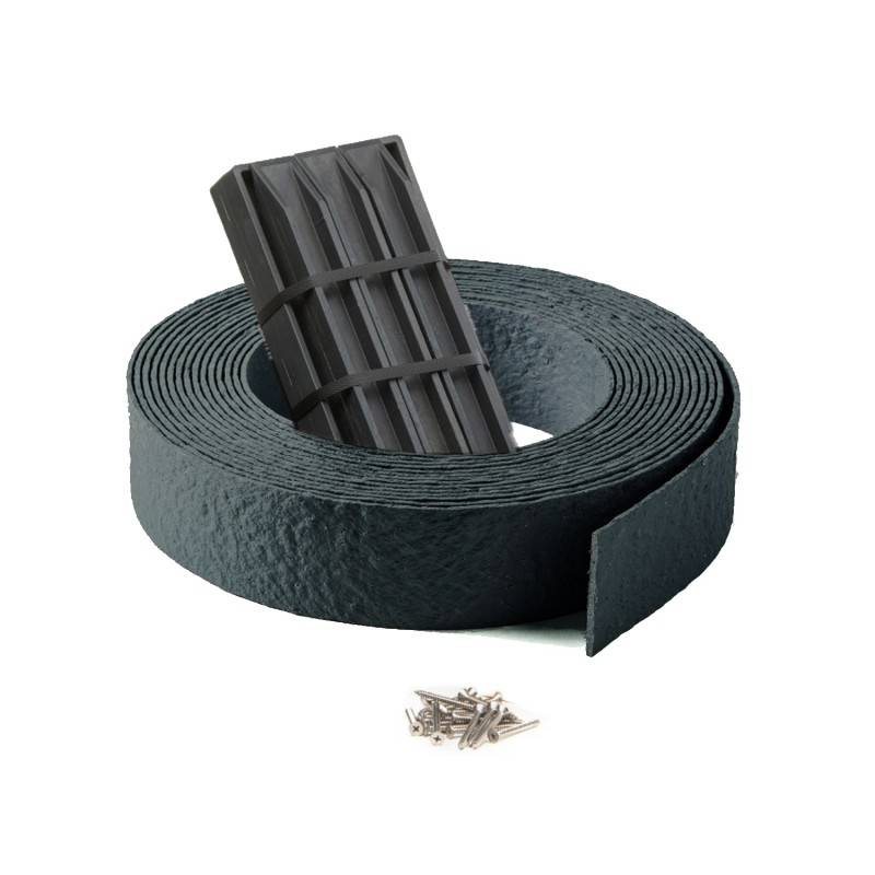 Jardinex - Pack Bordure de jardin flexible JARDINEX 20 m + 20 piquets - Noir - Jardinex - Imagen 1