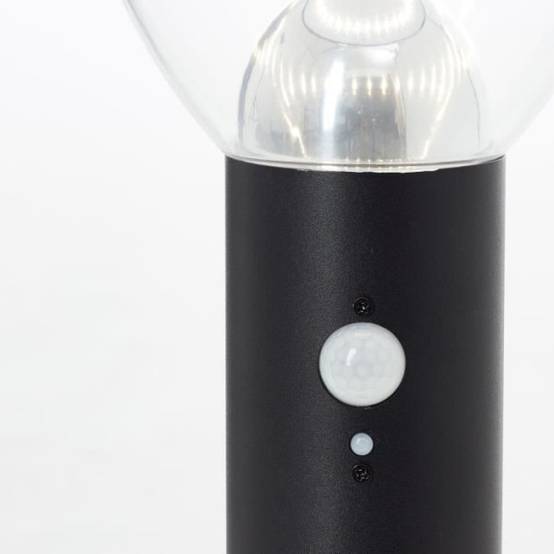 Brilliant - Potelet extérieur - BRILLIANT - TULIP - LED et solaire - Détecteur de mouvement - Acier inoxydable et plastique - 4 W - Noir - Image 3