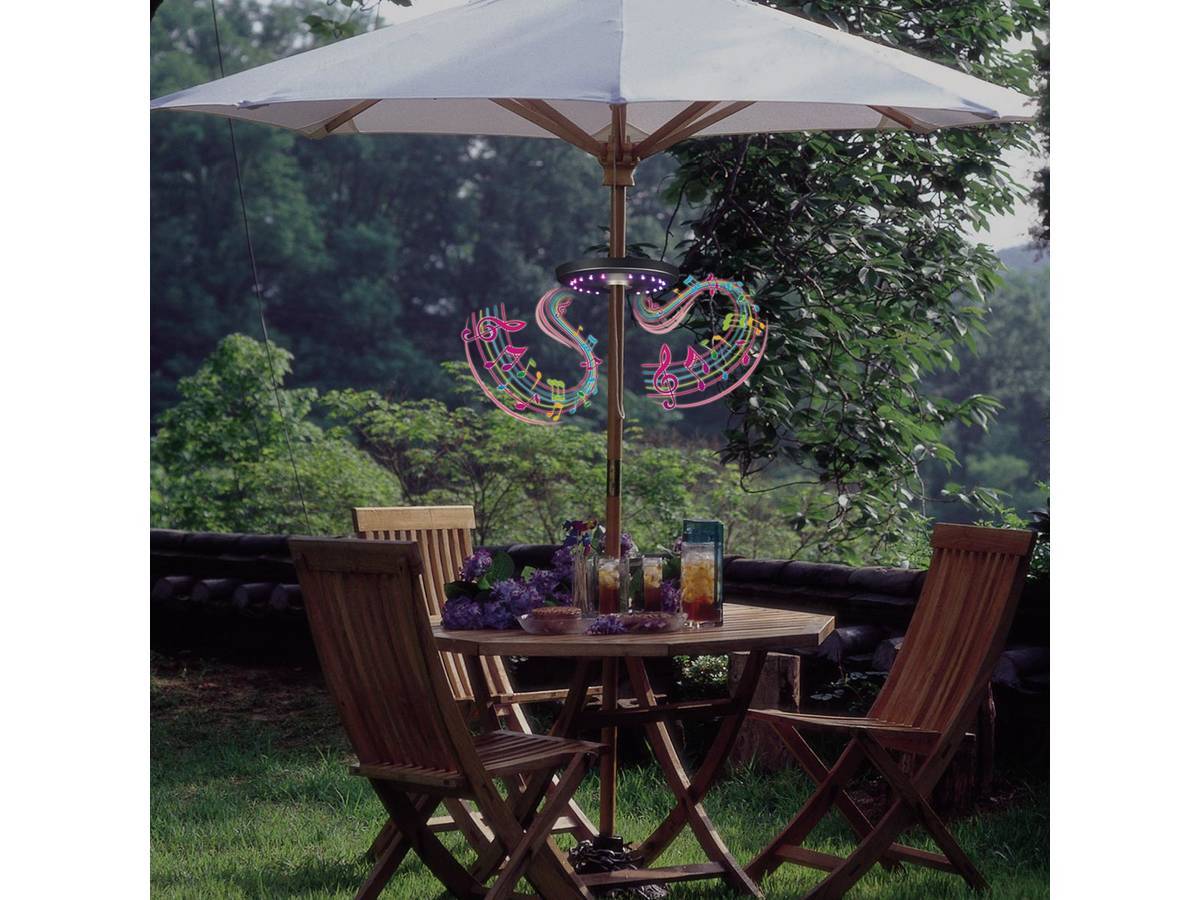 Eclairage De Jardin "umbrella" Pour Parasol - Enceinte Arceau -habitat Et Jardin - Image 2