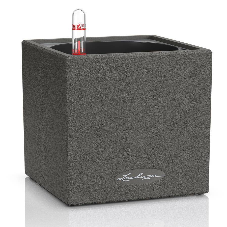 Lechuza - Canto Stone 14 - 14x14x14 cm - Kit Complet, noir graphite Lechuza - Imagen 1