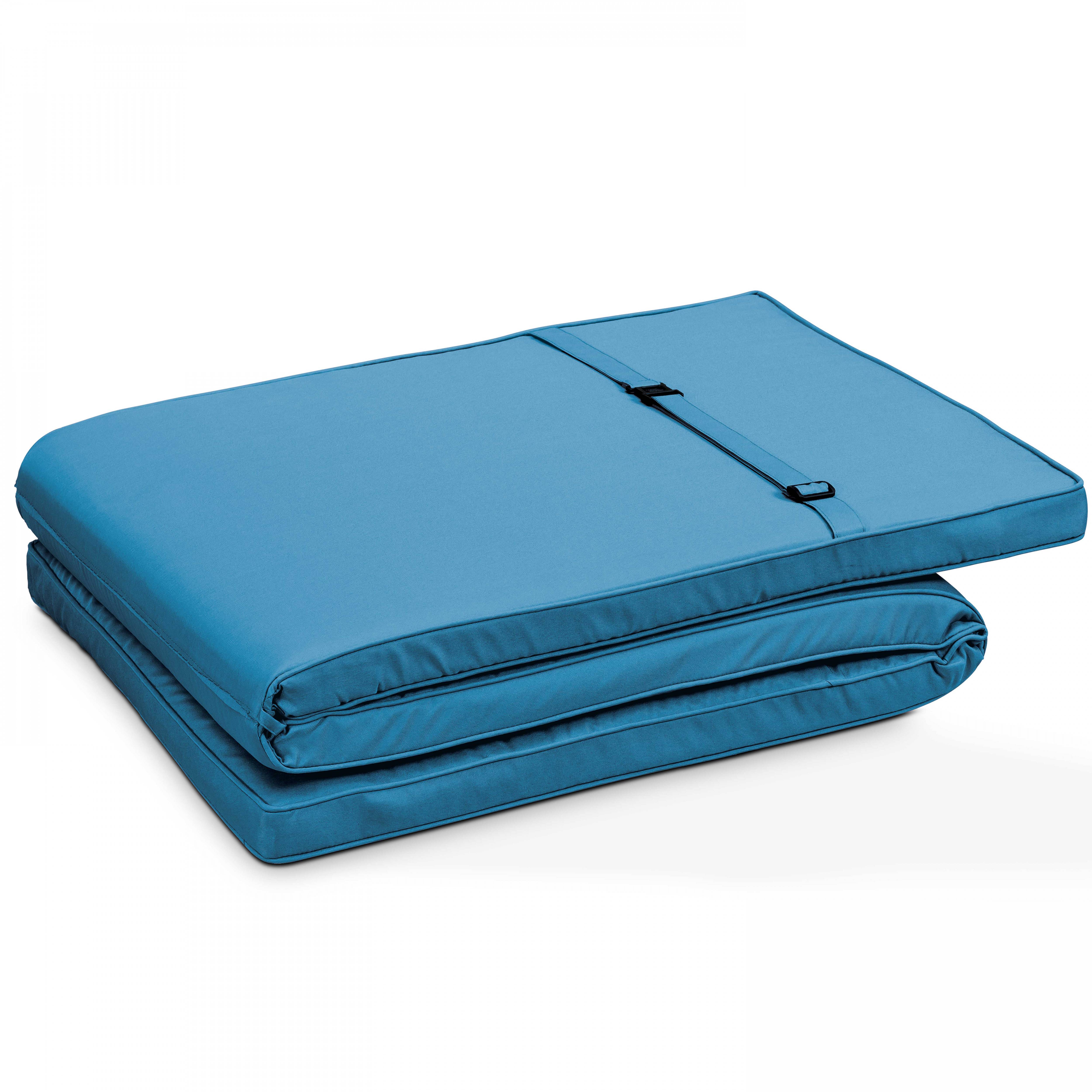 Oviala - Coussin bain de soleil polyester bleu pacific 186x53x5 cm Picchu - Oviala - Imagen 3