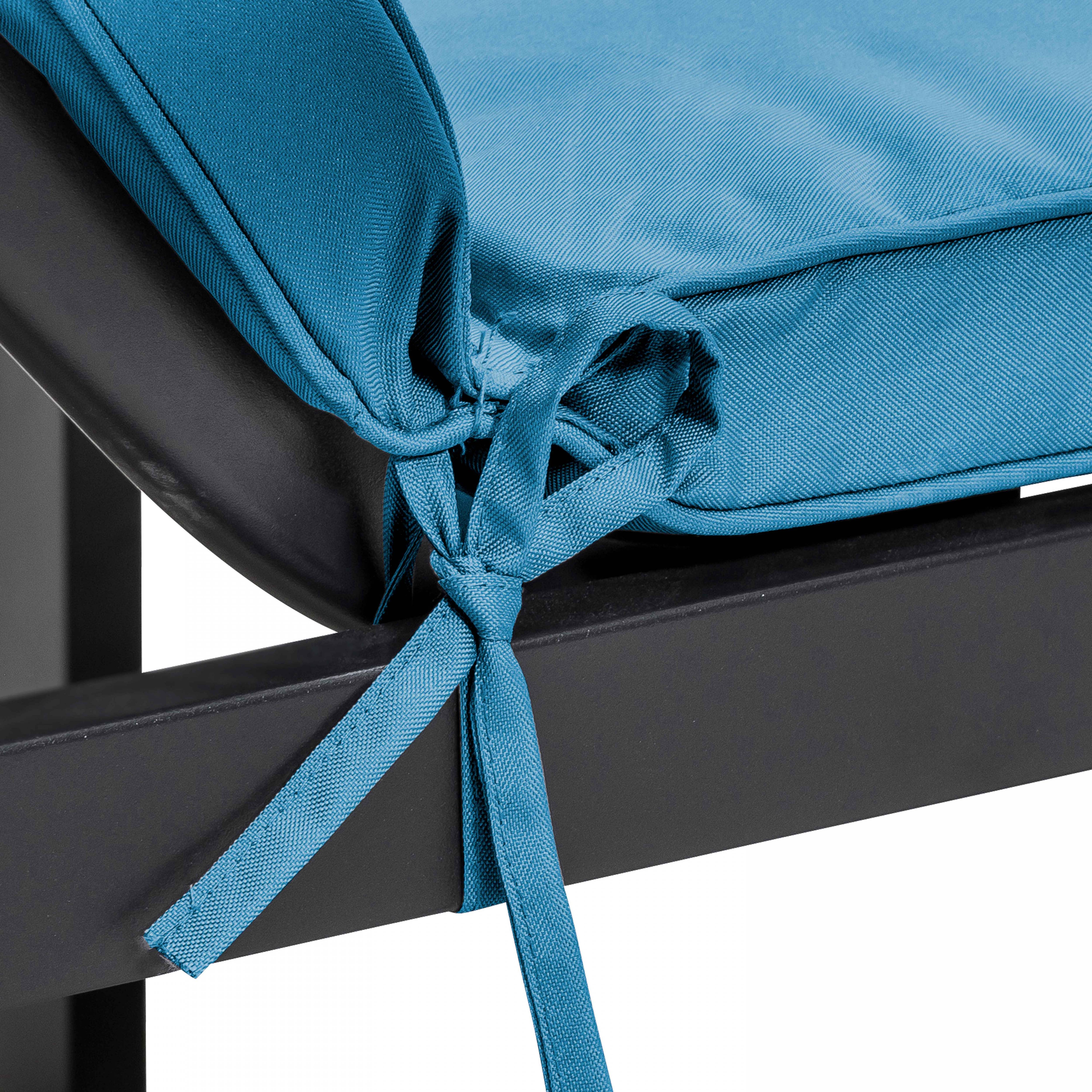 Oviala - Coussin bain de soleil polyester bleu pacific 186x53x5 cm Picchu - Oviala - Imagen 4
