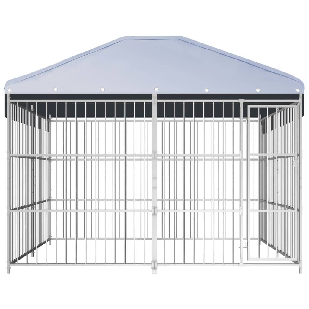 Vidaxl - Chenil d'extérieur avec toit pour chiens 300 x 300 x 200 cm vidaXL 144625 - Image 2