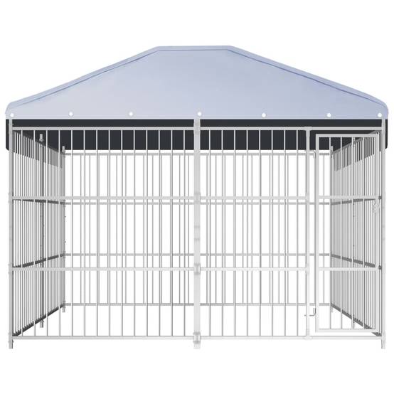 Vidaxl - Chenil d'extérieur avec toit pour chiens 300 x 300 x 200 cm vidaXL 144625 - Image 7