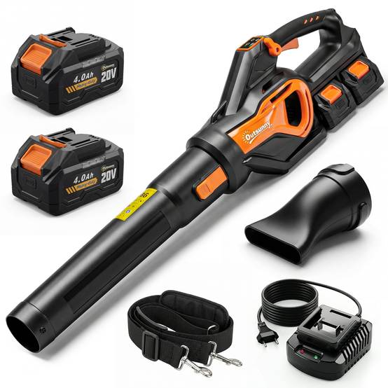 Souffleur batterie 20V moteur brushless 900W 3 vitesses turbo, chargeur - Image 2