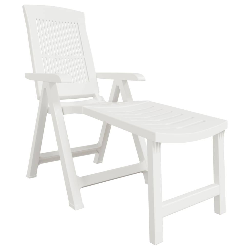 Bain De Soleil Transat Chaise longue - blanc plastique MP240