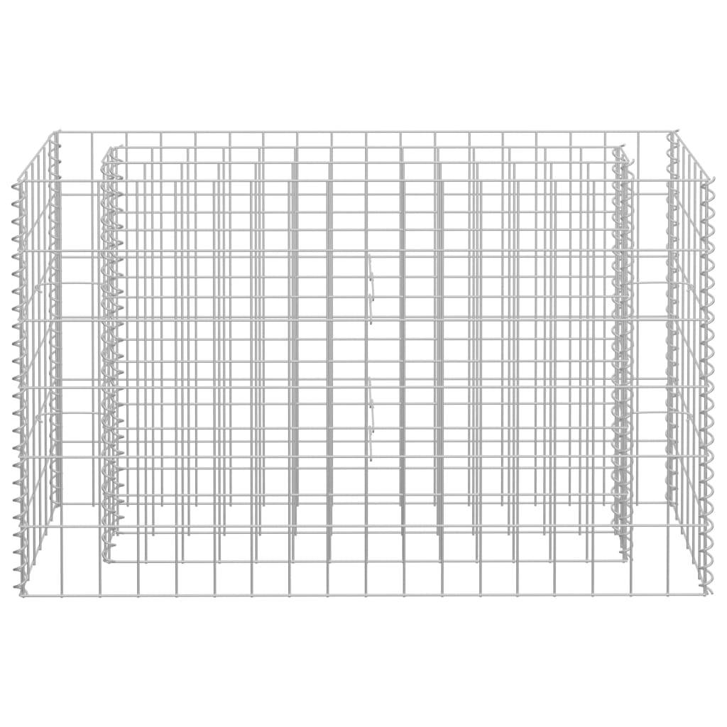 Helloshop26 - Jardinière lit surélevé plantes fleurs jardin à gabion acier galvanisé 90 x 30 x 60 cm - Imagen 3