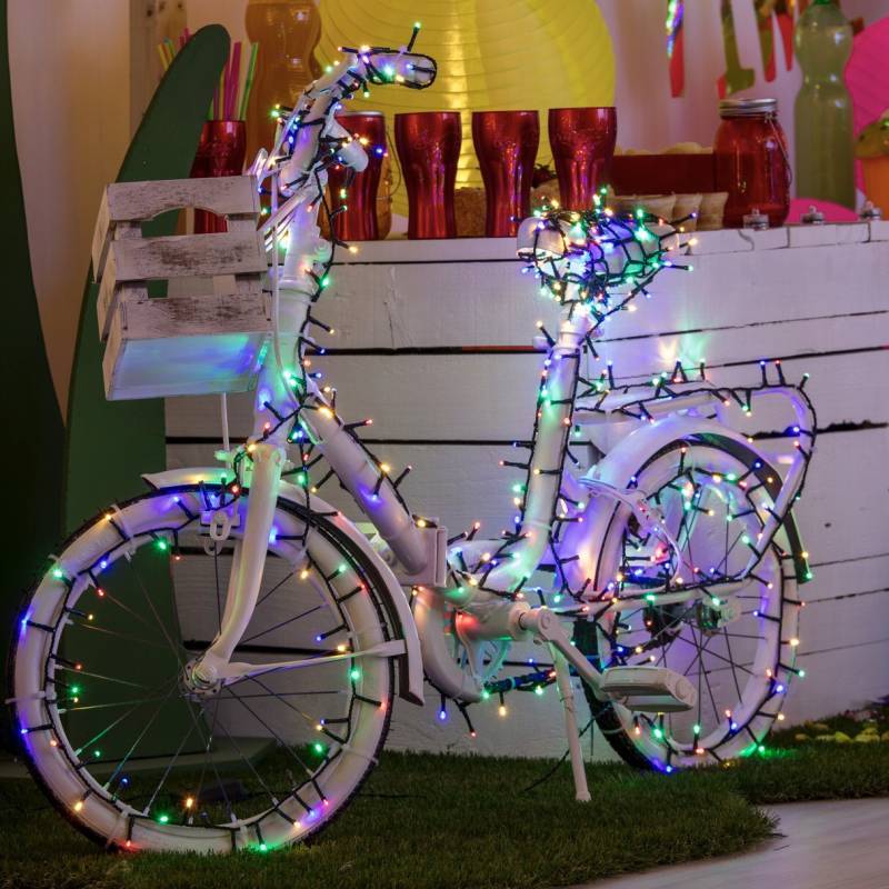 Lotti - Guirlande multicolore BOA 6cm 15M 8 animations 720 LED câble vert Lotti - Imagen 8