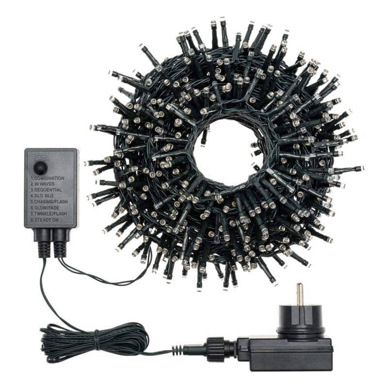 Lotti - Guirlande multicolore BOA 6cm 15M 8 animations 720 LED câble vert Lotti - Imagen 3
