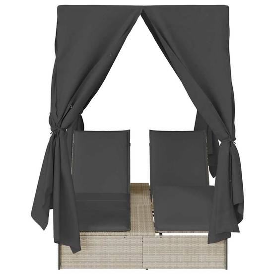 Vidaxl - Transat double Gris clair polyrotin vidaXL 3376132 - Image 6
