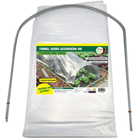 Terre Jardin - Tunnel de forçage accordéon souple 4 mètres - Image 1