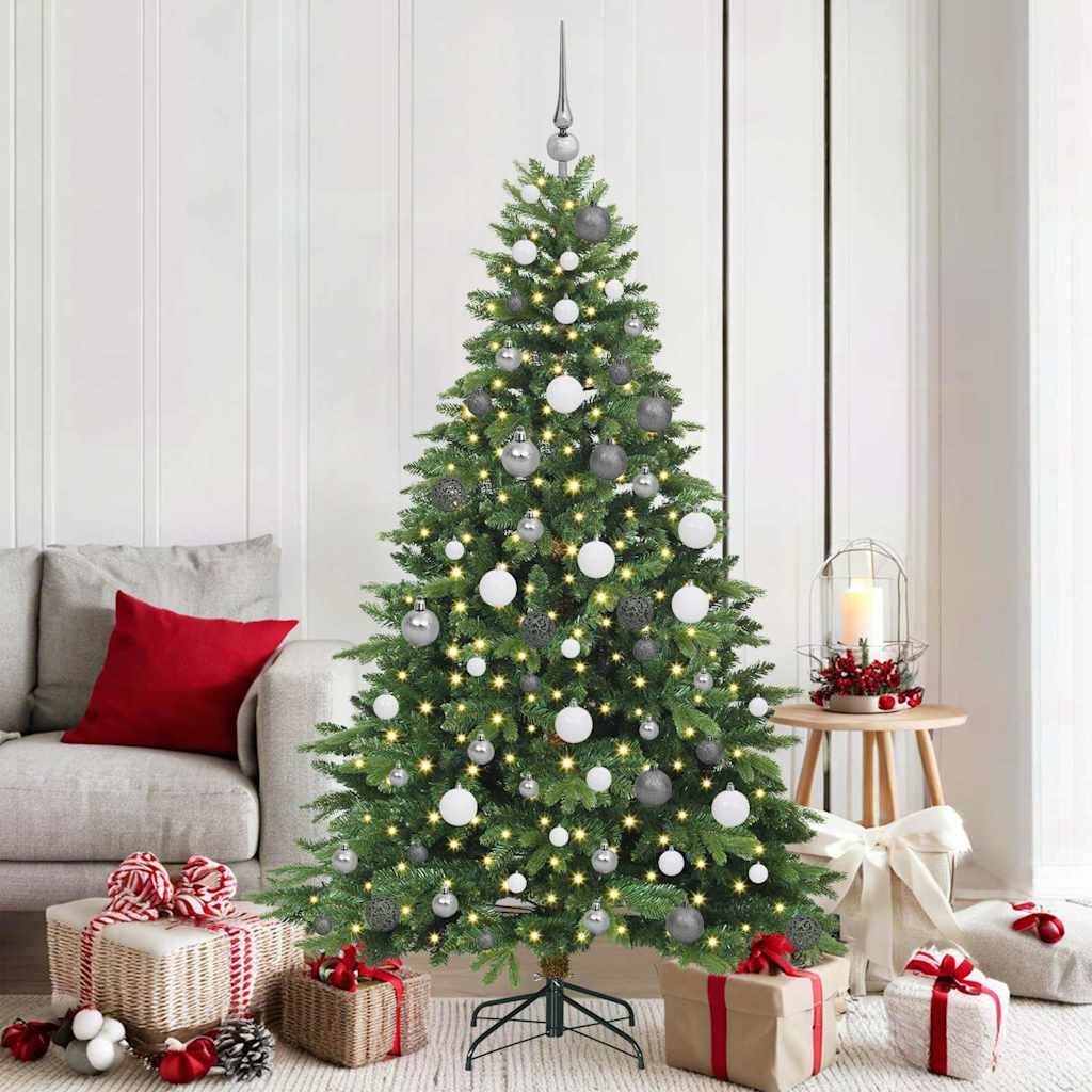 Vidaxl - Sapin de Noël artificiel avec 300 LED Vert 180 cm PE et PVC vidaXL 3397548 - Image 1