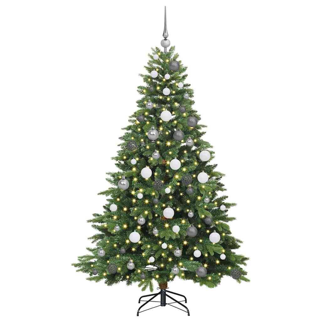 Vidaxl - Sapin de Noël artificiel avec 300 LED Vert 180 cm PE et PVC vidaXL 3397548 - Image 4