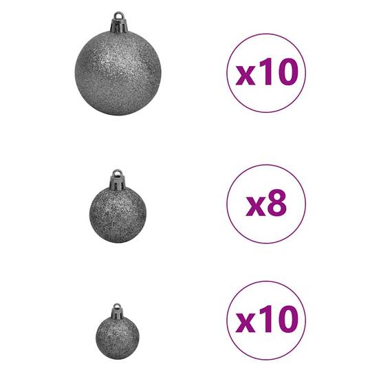 Vidaxl - Sapin de Noël artificiel avec 300 LED Vert 180 cm PE et PVC vidaXL 3397548 - Image 8