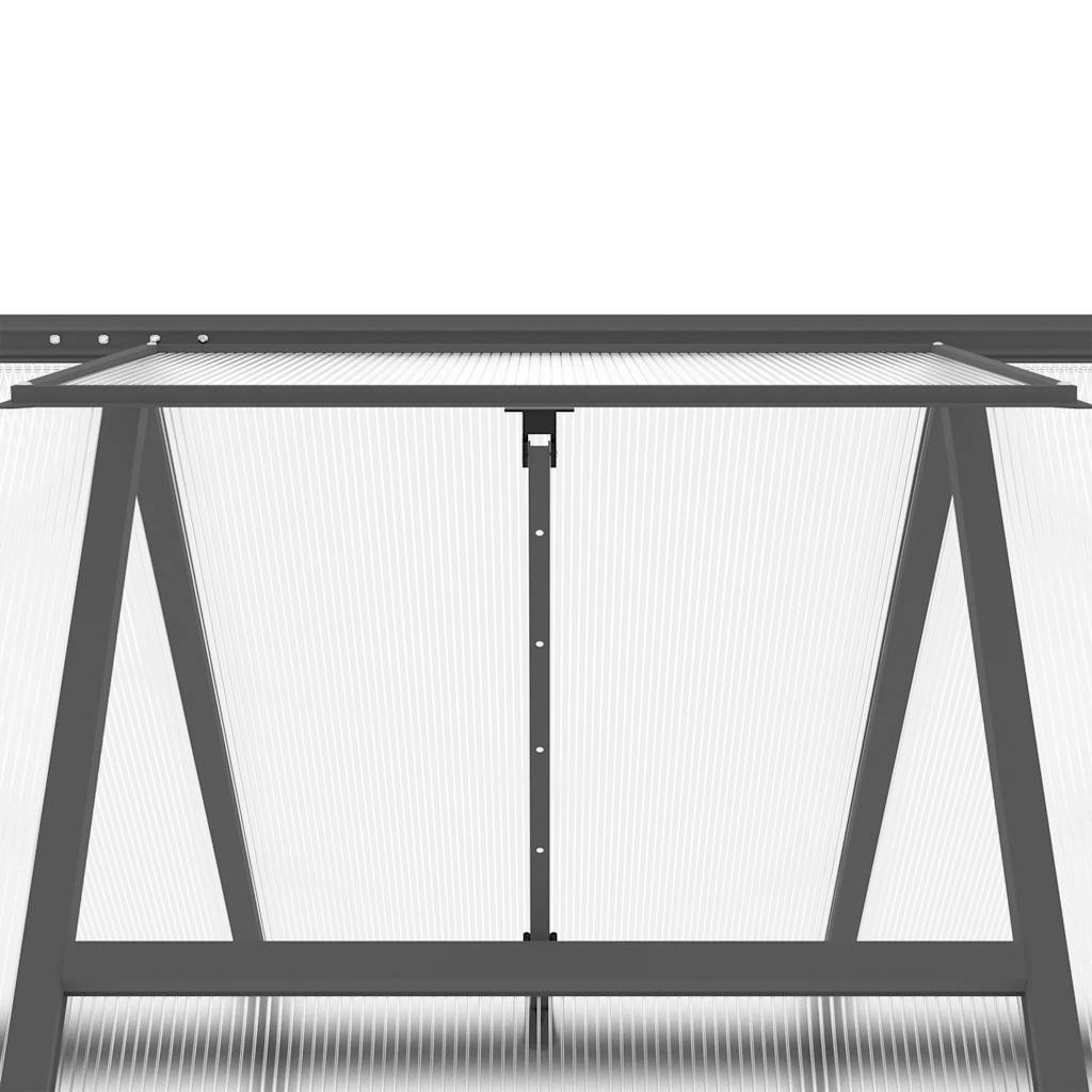 PANGIVO - Serre aluminium et polycarbonate anthracite 334 x 169 x 202 cm - PANGIVO - Image 9