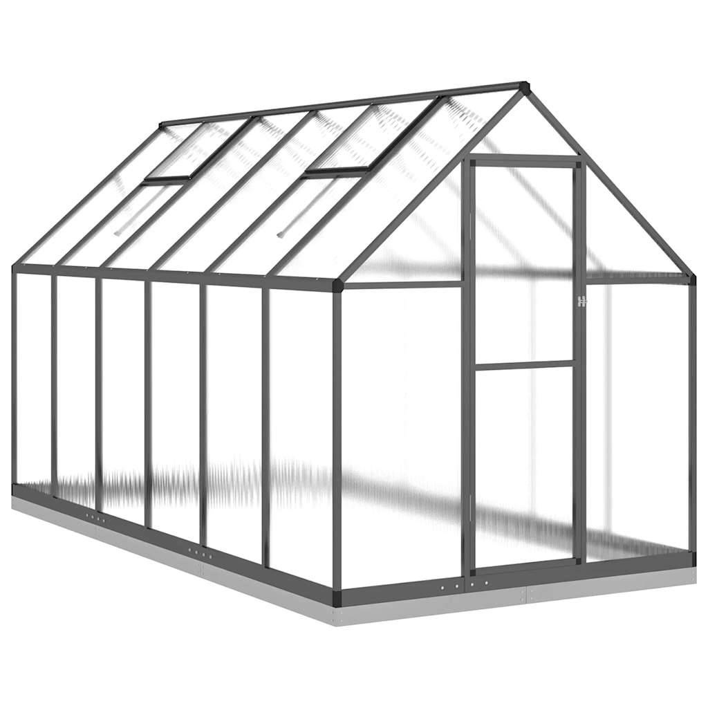 PANGIVO - Serre aluminium et polycarbonate anthracite 334 x 169 x 202 cm - PANGIVO - Image 2