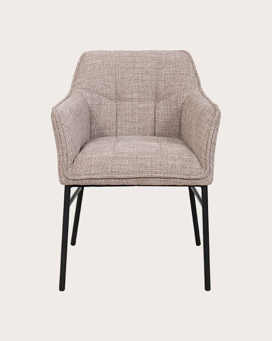 Chacha - Chaise en tissu et pieds métal - UNIQKA - Imagen 2