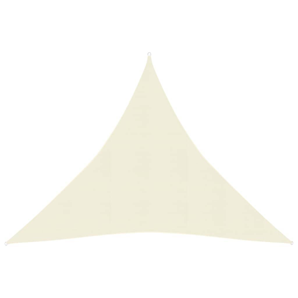 Helloshop26 - Voile toile d'ombrage parasol 160 g/m² 3 x 3 x 3 m PEHD crème - Imagen 1