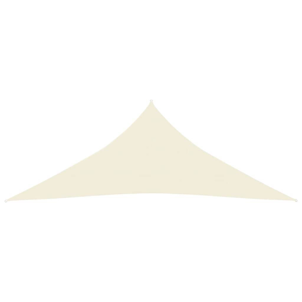 Helloshop26 - Voile toile d'ombrage parasol 160 g/m² 3 x 3 x 3 m PEHD crème - Imagen 2