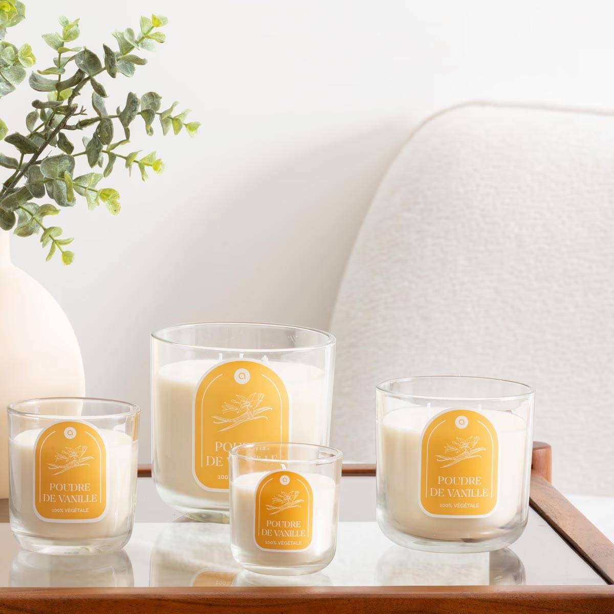 Bougie Parfumée en Verre "Floa" 210g Vanille - Image 3