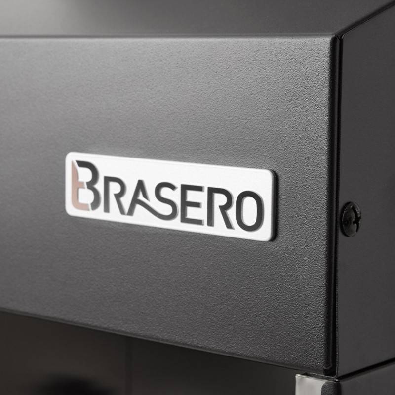 Brasero - Barbecue charbon et bois Alicante - BRASERO - Grille 51 x 41 cm réglable en hauteur - Chariot équipé, tablette, Housse - Imagen 10