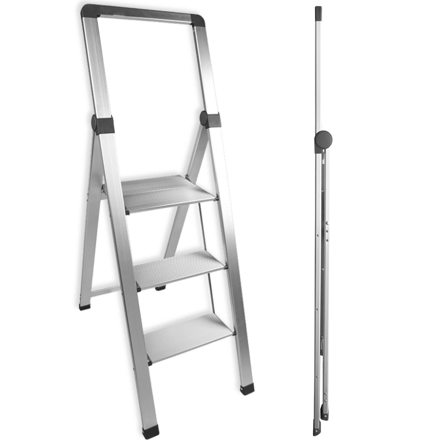 Facilitys - Marchepied 3 marches aluminium extra-slim 150 kg - FACILITYS - Image 1
