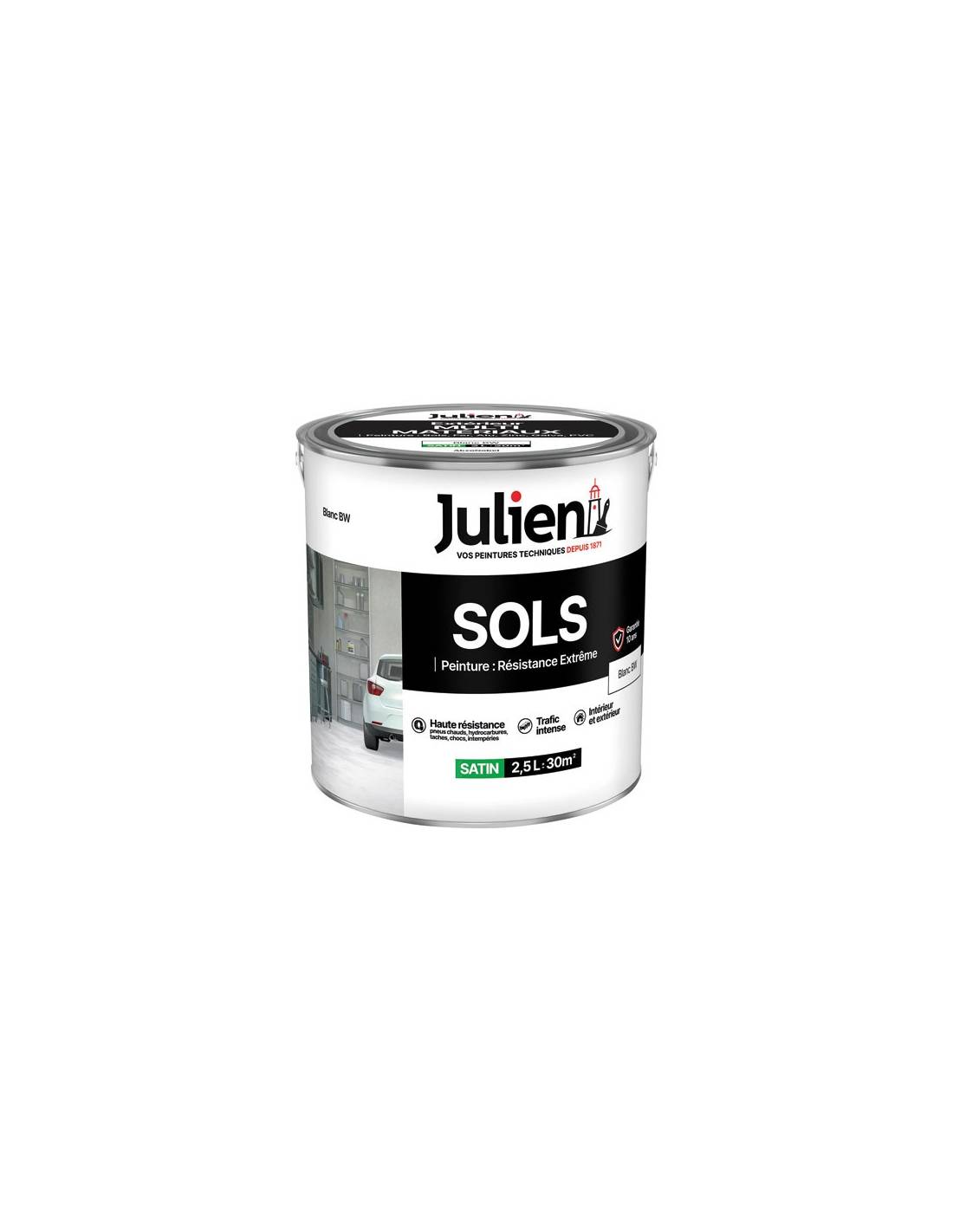 Julien - Peinture Julien Sols Extrême Blanc Base White 2.5l - Julien