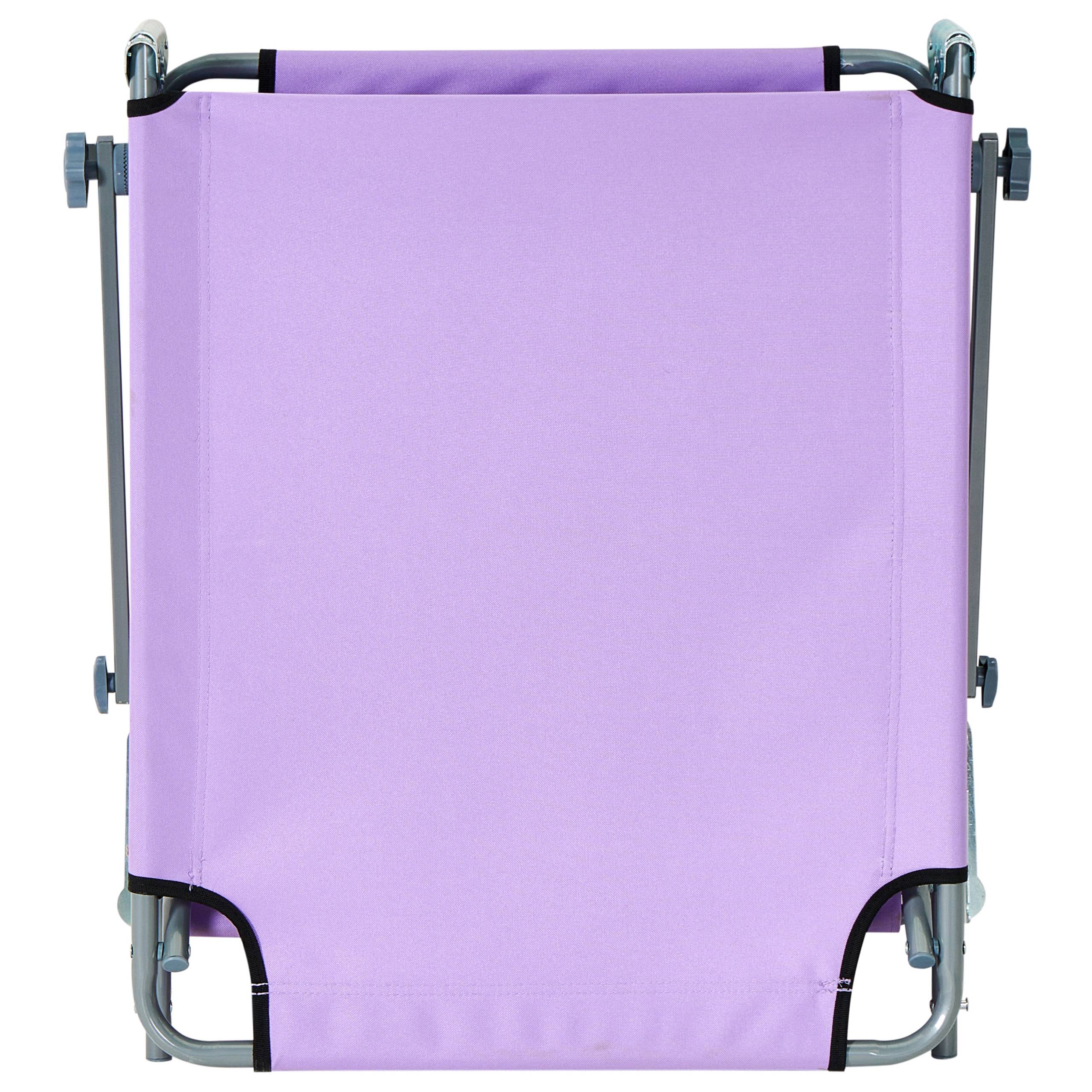Beliani - Chaise longue Acier Violet FOLIGNO - 58x201x80- Beliani - Image 7