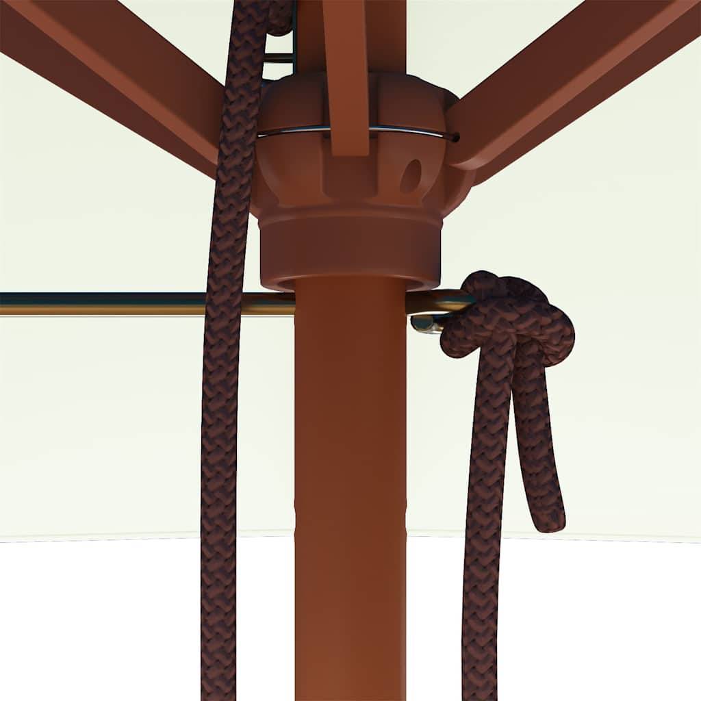 PANGIVO - Parasol extérieur avec mât en bambou, sable, 150 x 200 x 235 cm - PANGIVO - Image 9