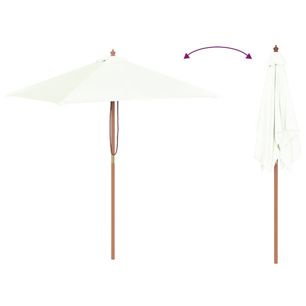 PANGIVO - Parasol extérieur avec mât en bambou, sable, 150 x 200 x 235 cm - PANGIVO - Image 6