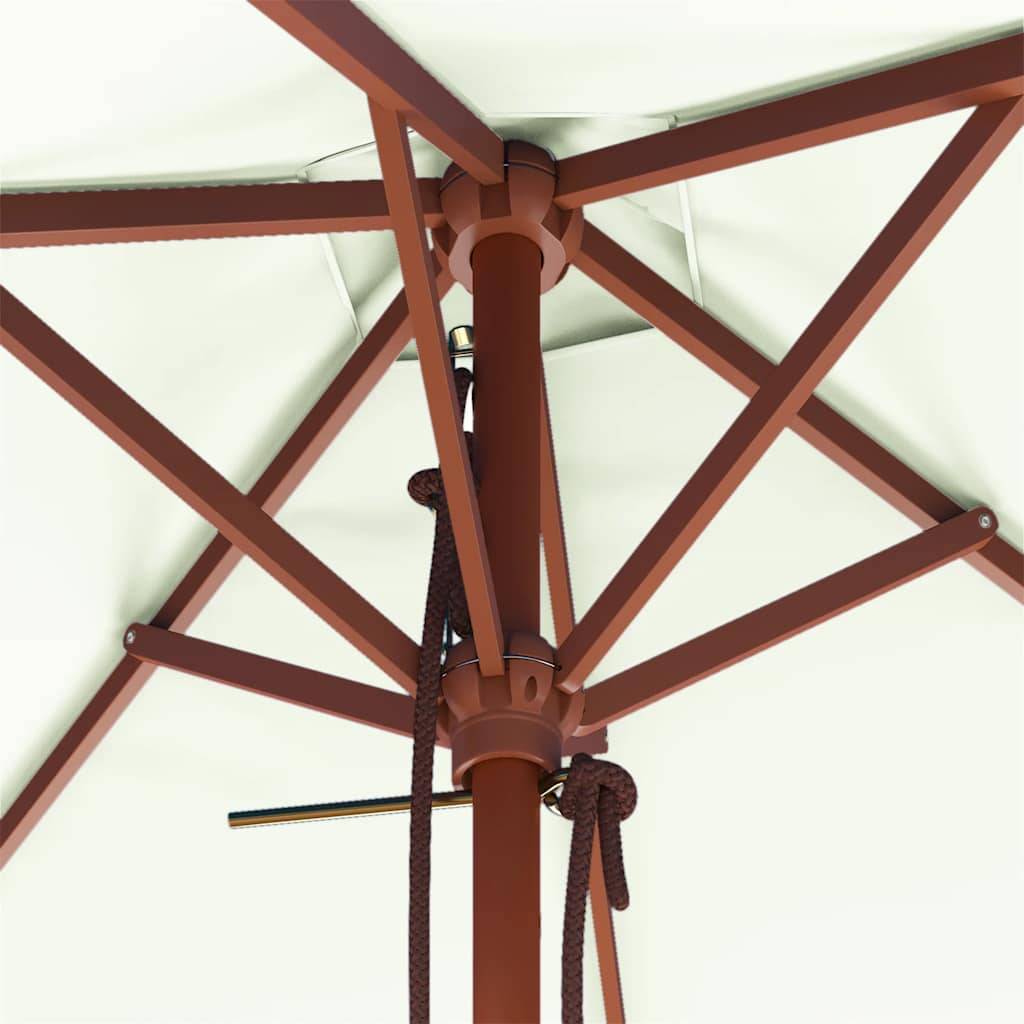 PANGIVO - Parasol extérieur avec mât en bambou, sable, 150 x 200 x 235 cm - PANGIVO - Image 7