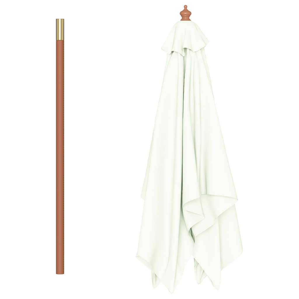 PANGIVO - Parasol extérieur avec mât en bambou, sable, 150 x 200 x 235 cm - PANGIVO - Image 5
