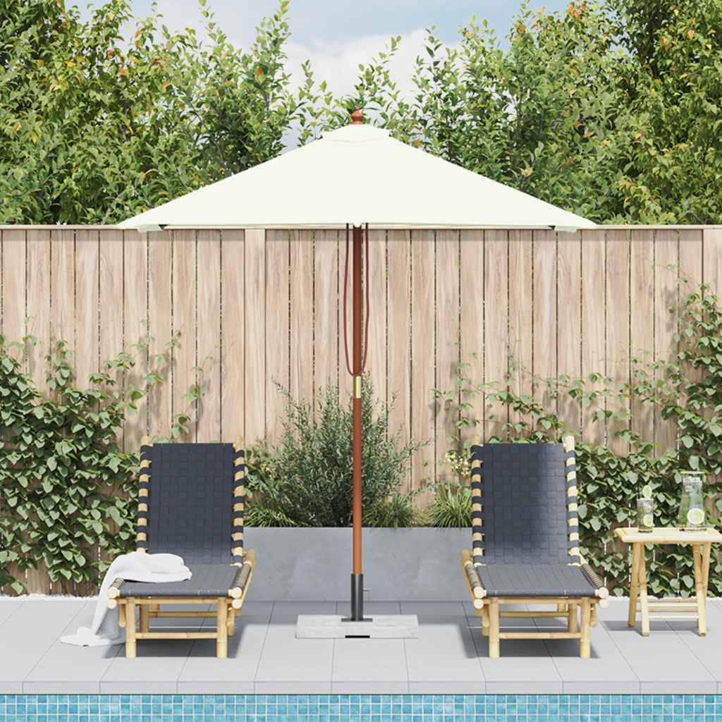 PANGIVO - Parasol extérieur avec mât en bambou, sable, 150 x 200 x 235 cm - PANGIVO - Image 3