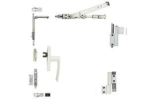 Kit oscillo-battant Galicube 1 V FAPIM à crémone Gea - Compas moyen 562 à 1200 mm - Gris - 1330BF-G5 - Imagen 1