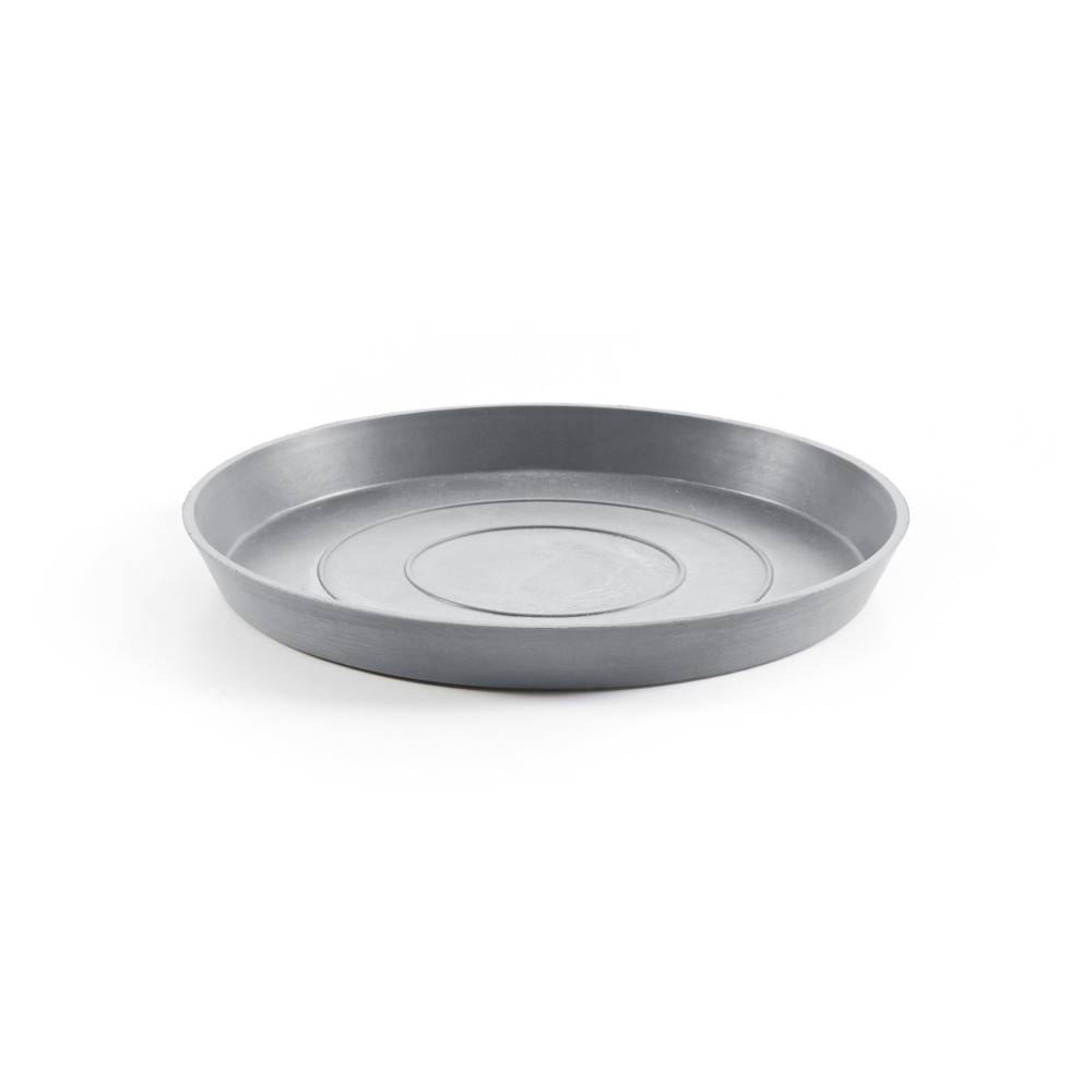 Ecopots - Soucoupe Round 25 Bleu Gris - Ø 21 x H. 2,5 cm ECOPOTS