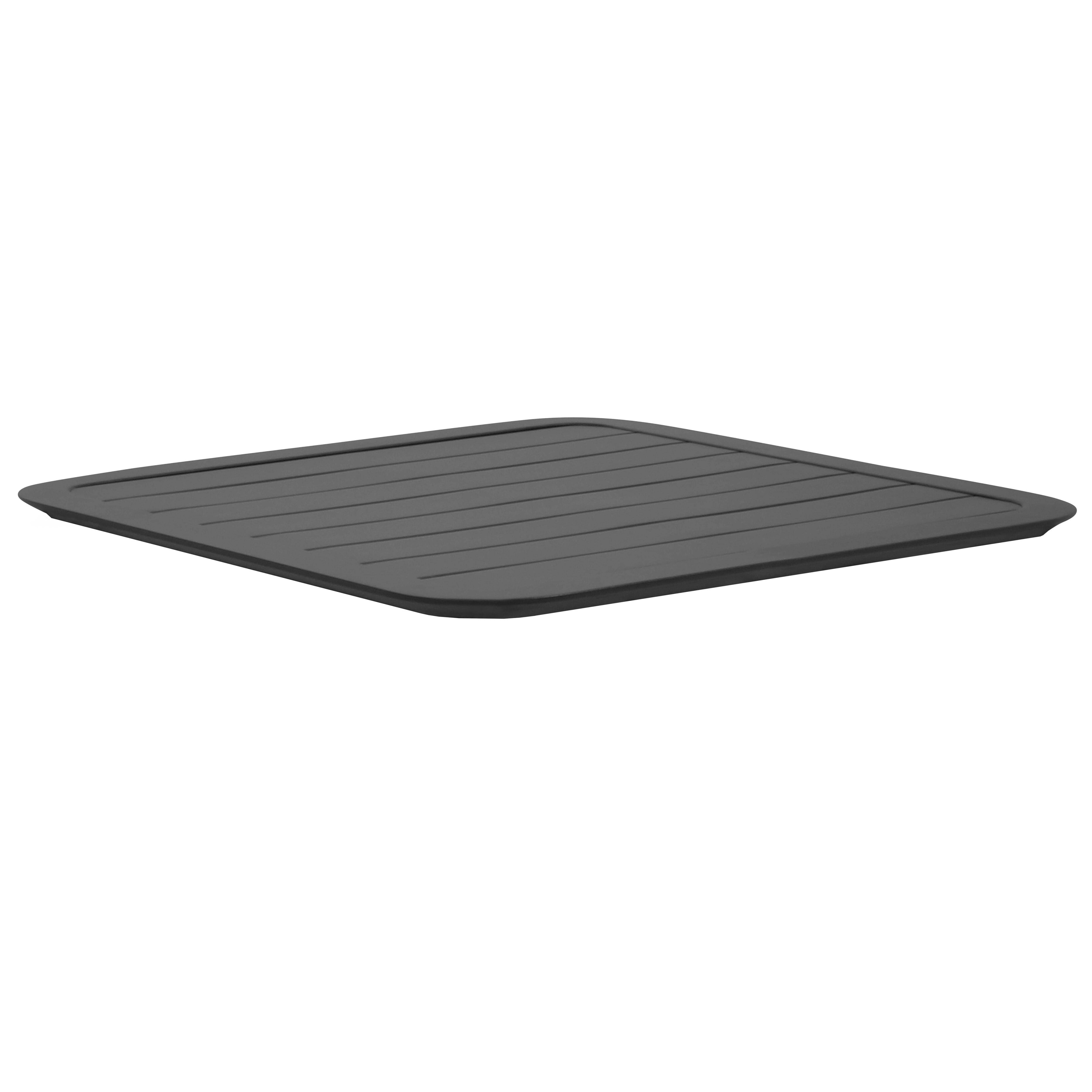 Oviala - Plateau de table 60x60 cm en aluminium noir Almada Almada - Oviala - Imagen 1