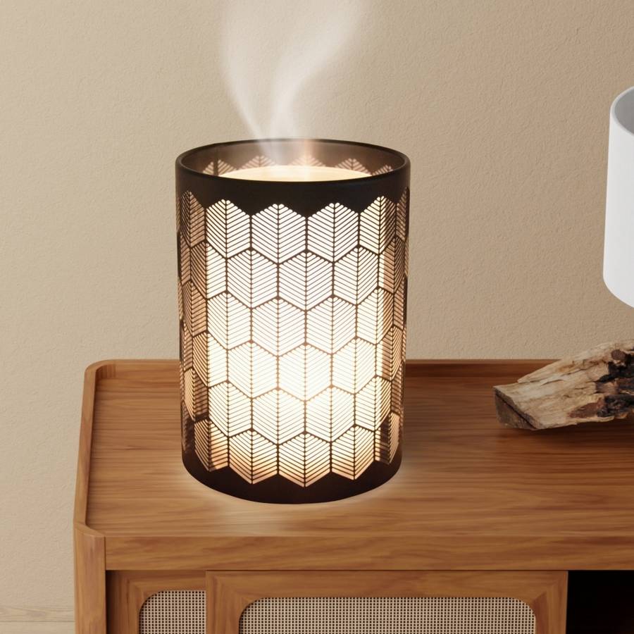 Zen'Arôme Diffuseur Huile Essentielle avec Télécommande Verone - Éclairage Led Personnalisable - Verre + Coque en Métal - Image 4
