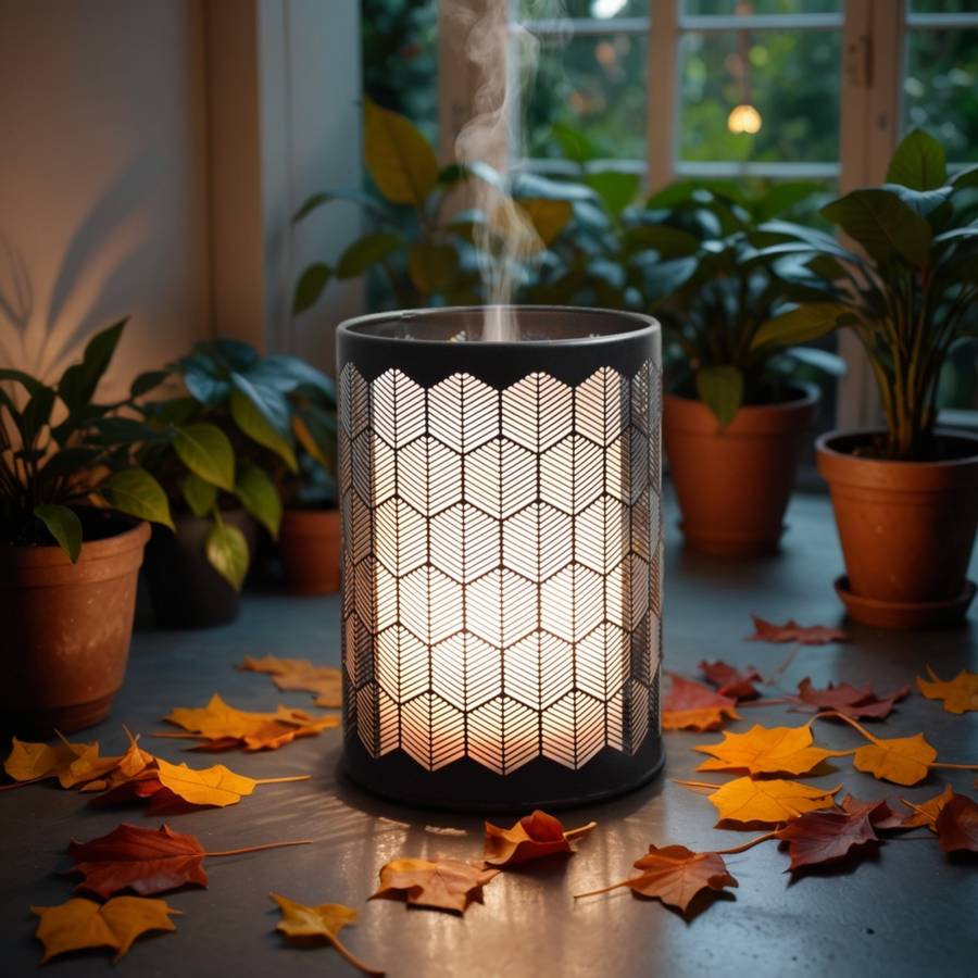 Zen'Arôme Diffuseur Huile Essentielle avec Télécommande Verone - Éclairage Led Personnalisable - Verre + Coque en Métal - Image 2