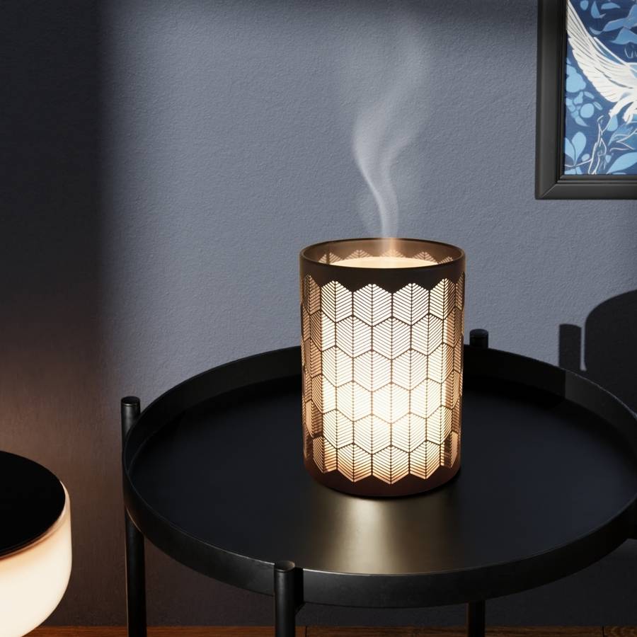 Zen'Arôme Diffuseur Huile Essentielle avec Télécommande Verone - Éclairage Led Personnalisable - Verre + Coque en Métal - Image 3