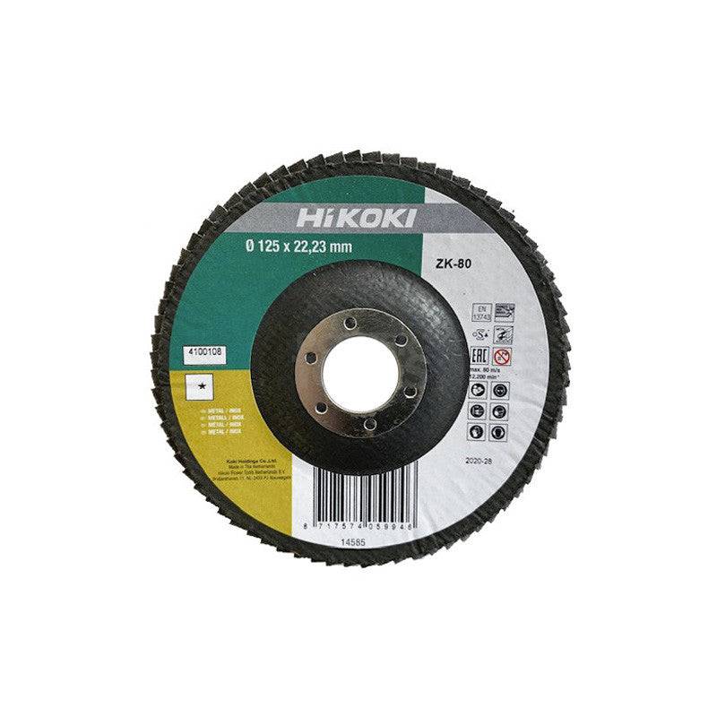 Disque à lamelles grain 80 HIKOKI 4100108 Ø125 pour métal Hikoki