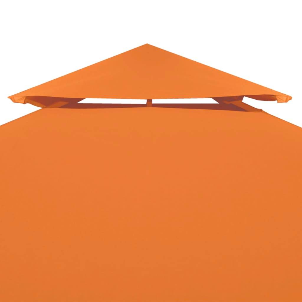 Toile de Rechange Tonnelle 3x4m Polyester 310g/m² Imperméable pour Jardin Double Toit Orange - ComfortXL Outdoor Living - Image 3