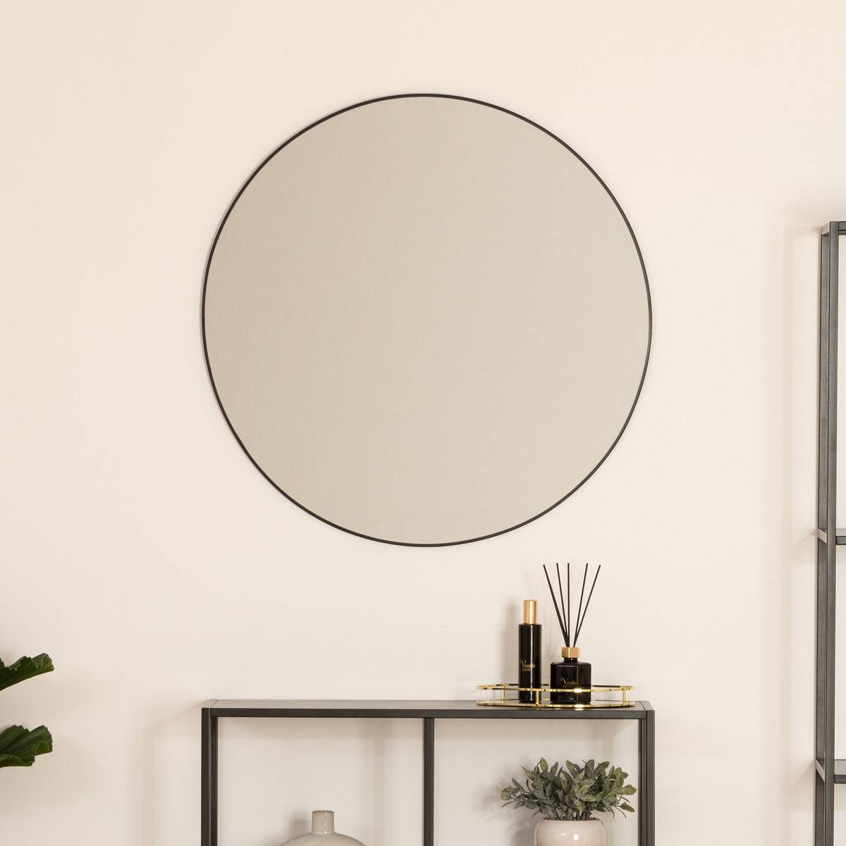 Atmosphera - Miroir "Alice" métal noir D76cm - Atmosphera Créateur d'intérieur - Image 1