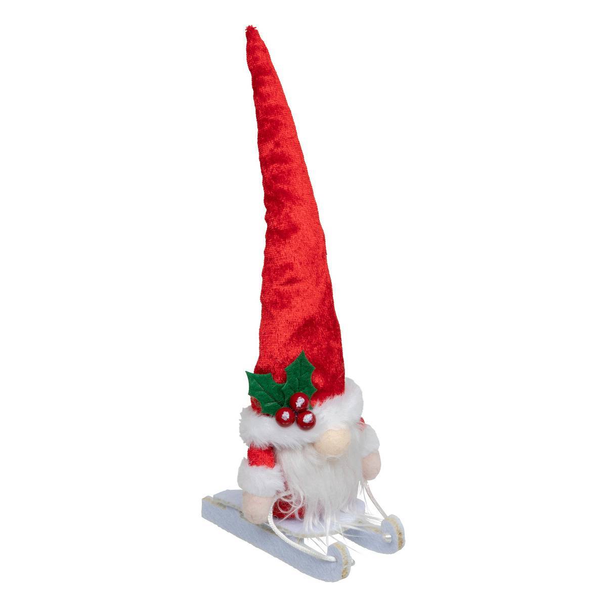 Fééric Lights & Christmas - GNOME ROUGE S/LUGE 25CM - Feeric Lights & Christmas - Imagen 1
