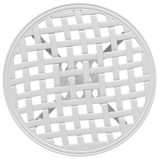 Table de jardin aluminium coulé blanc Ø48 x 53 cm - PANGIVO - Image 8