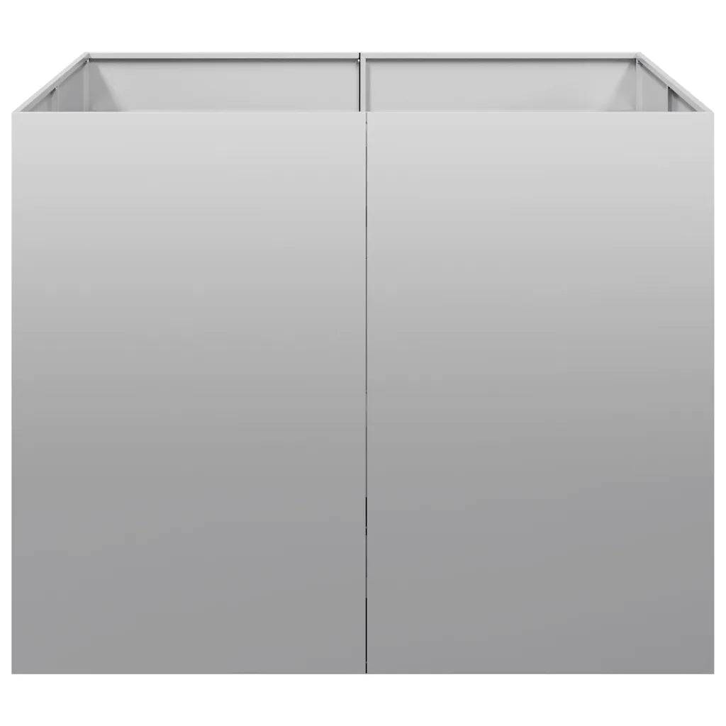 Helloshop26 - Jardinière 100 x 100 x 80 cm acier galvanisé stable et décorative pour jardin ou balcon en acier galvanisé - Image 2